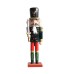 Χριστουγεννιάτικο Διακοσμητικό Καρυοθραύστης Ξύλινος Πράσινος  Μαύρος ύψους 30cm | Eurolamp | 600-44821